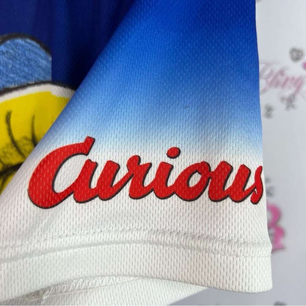 Primal wear tshirt Curious George monkey zip up Astronaut Jersey - Blue and Red - Picture 4 of 11